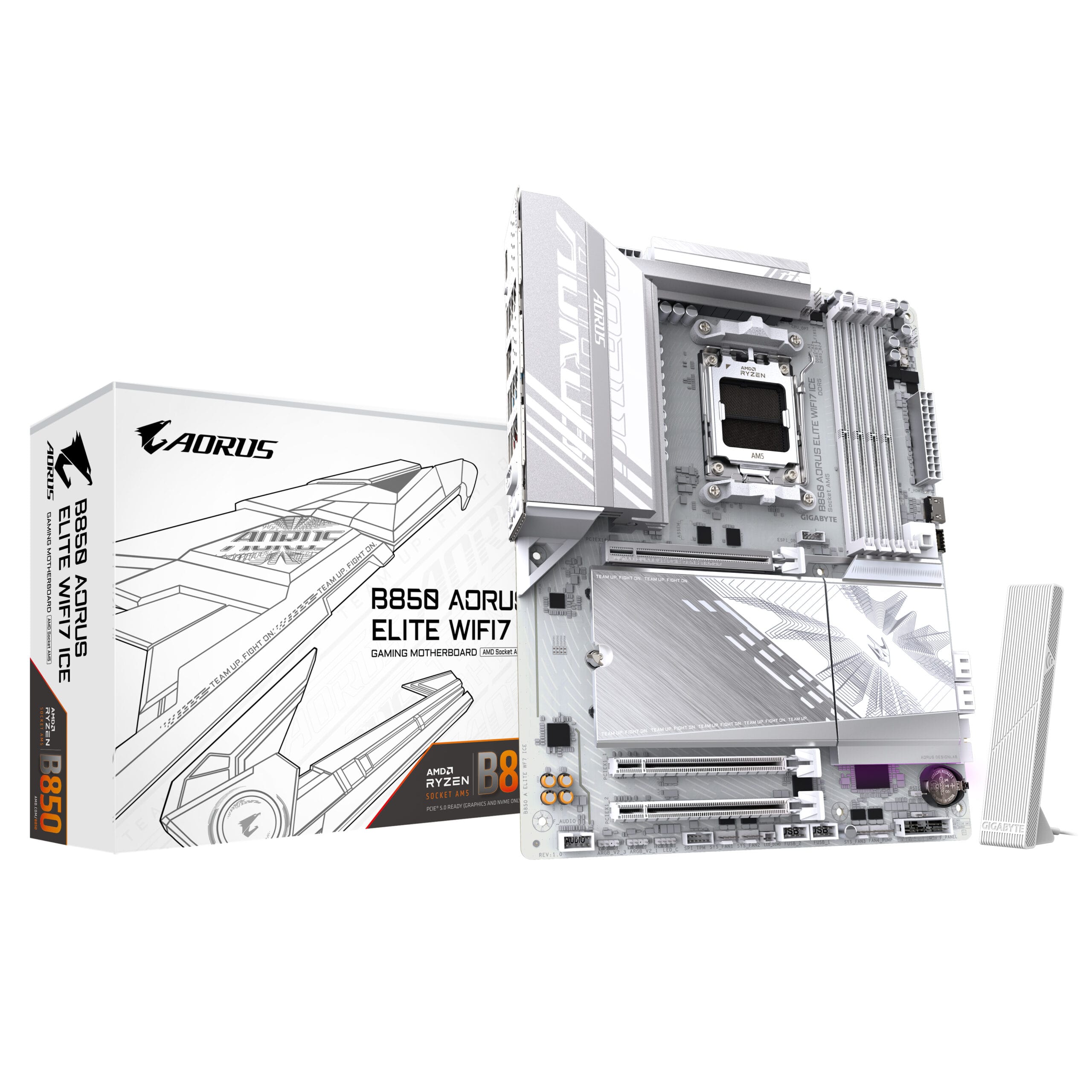 GIGABYTE B850 AORUS ELITE WIFI7 ICE AMD B850 Sokkel AM5 ATX