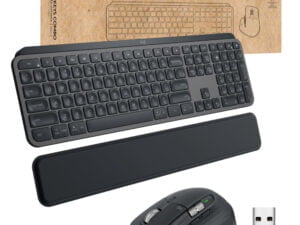 Logitech MX Keys combo for Business Gen 2 tastatur Mus inkluderet RF trådløs + Bluetooth QWERTY Dansk, Finsk, Nordisk, Svensk Grafit