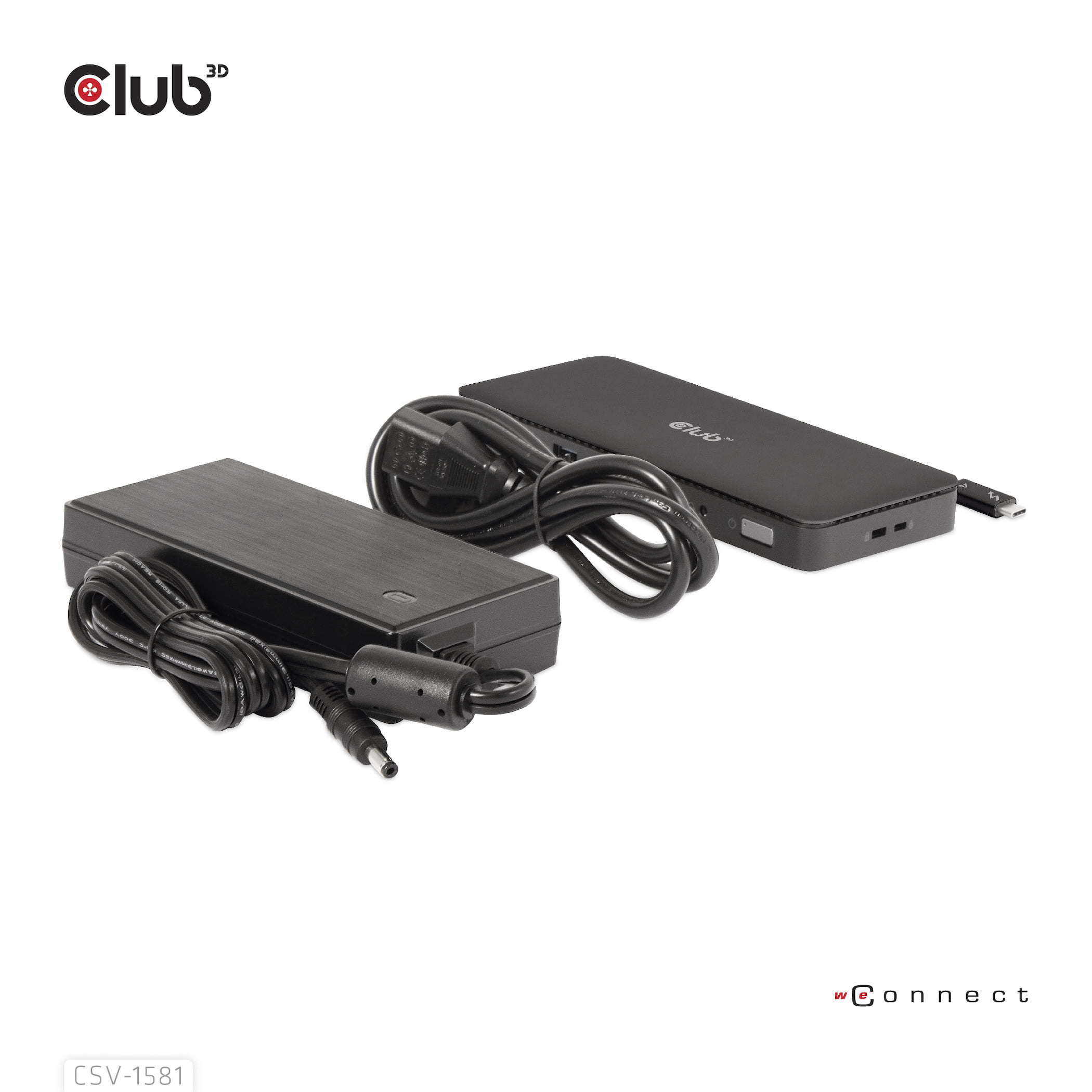 CLUB3D CSV-1581 dockingstation Docking Thunderbolt 4 Sort - Billede 6