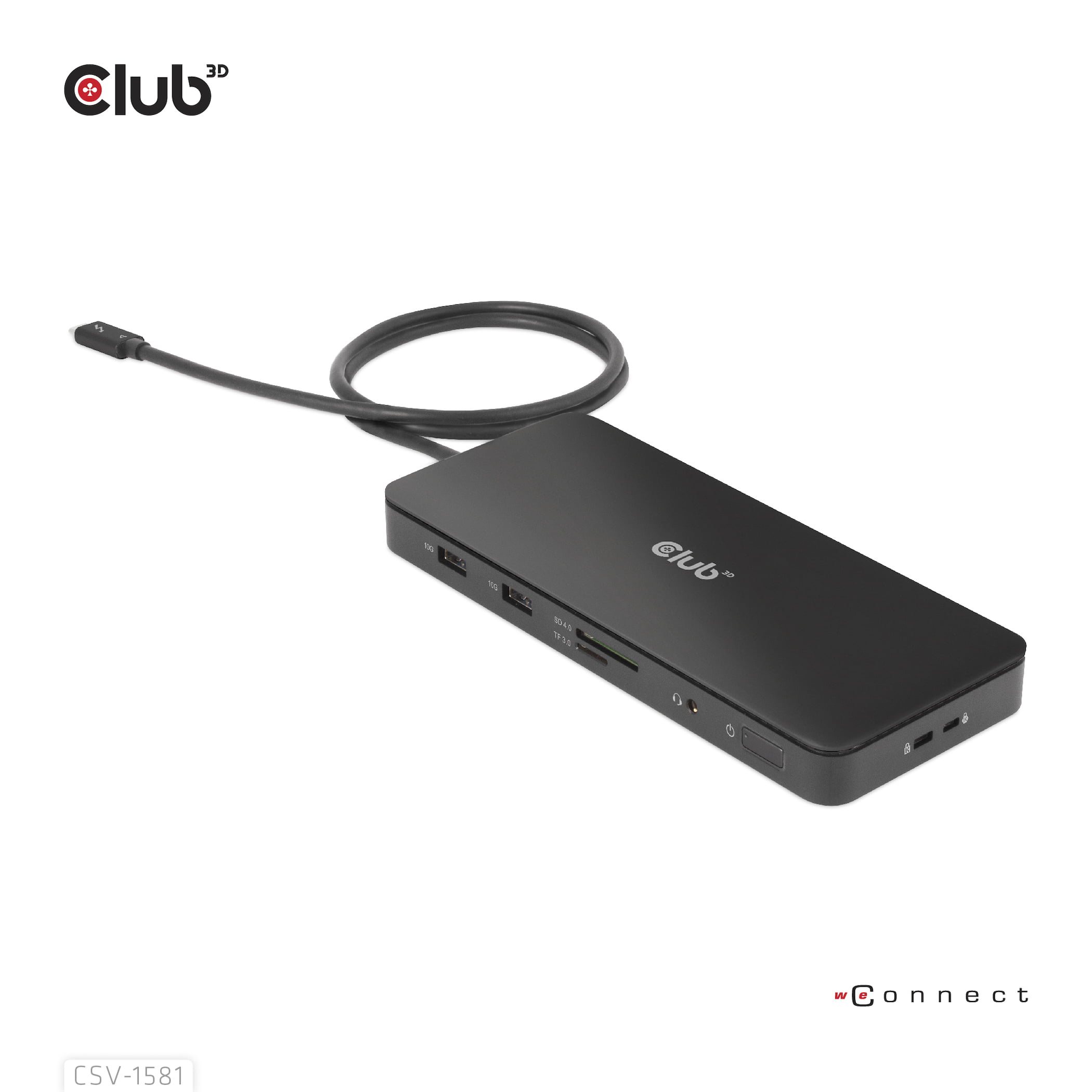 CLUB3D CSV-1581 dockingstation Docking Thunderbolt 4 Sort - Billede 3