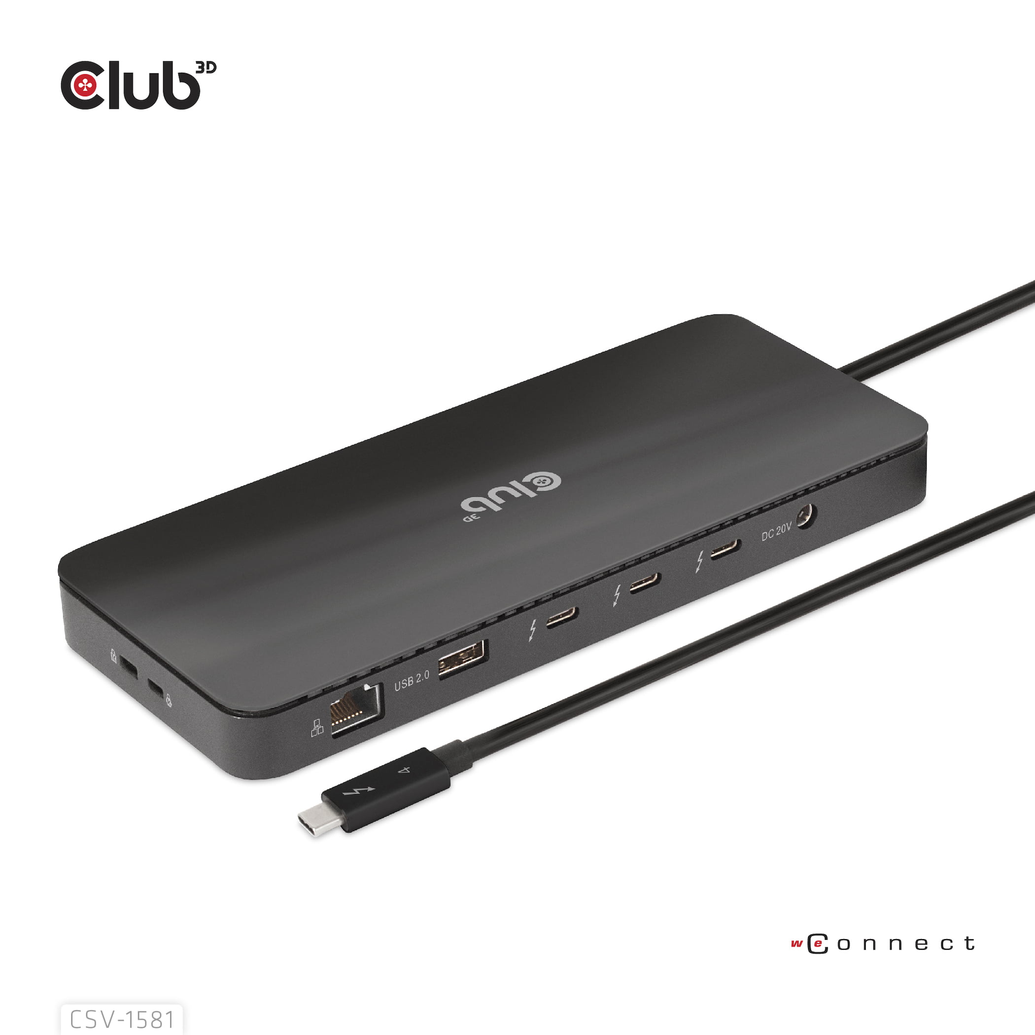 CLUB3D CSV-1581 dockingstation Docking Thunderbolt 4 Sort