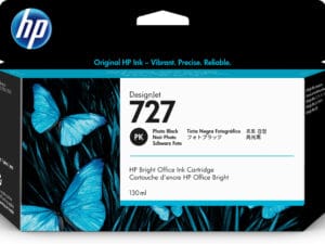 HP 727 130-ml Photo Black DesignJet Ink Cartridge blækpatron 1 stk Original Standard udbytte