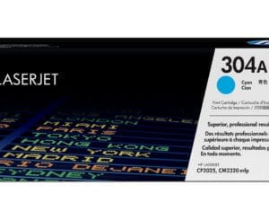 HP 304A Cyan Original LaserJet Toner Cartridge tonerpatron 1 stk Blå