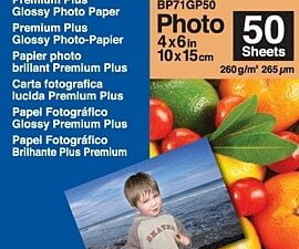 Brother BP71GP50 Premium Glossy Photo Paper fotopapir Hvid