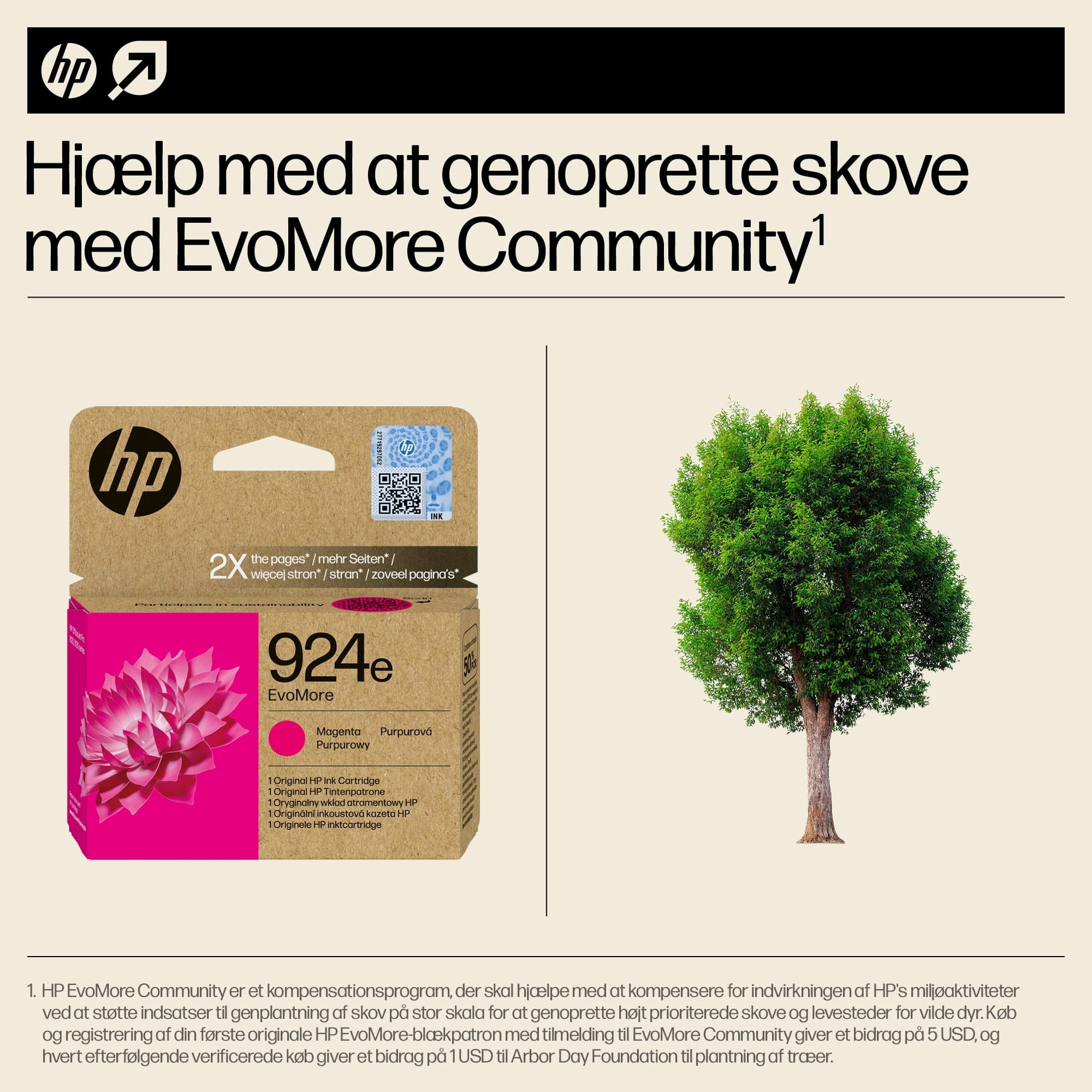 HP 924e EvoMore Magenta Original Ink Cartridge blækpatron 1 stk - Billede 7