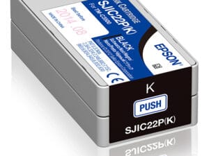 Epson SJIC22P(K) blækpatron 1 stk Original Sort