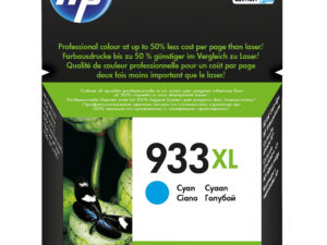 HP 933XL High Yield Cyan Original Ink Cartridge blækpatron 1 stk Højt (XL) udbytte Blå