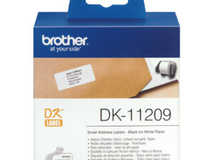 Brother DK-11209 etiketbånd Sort på hvid