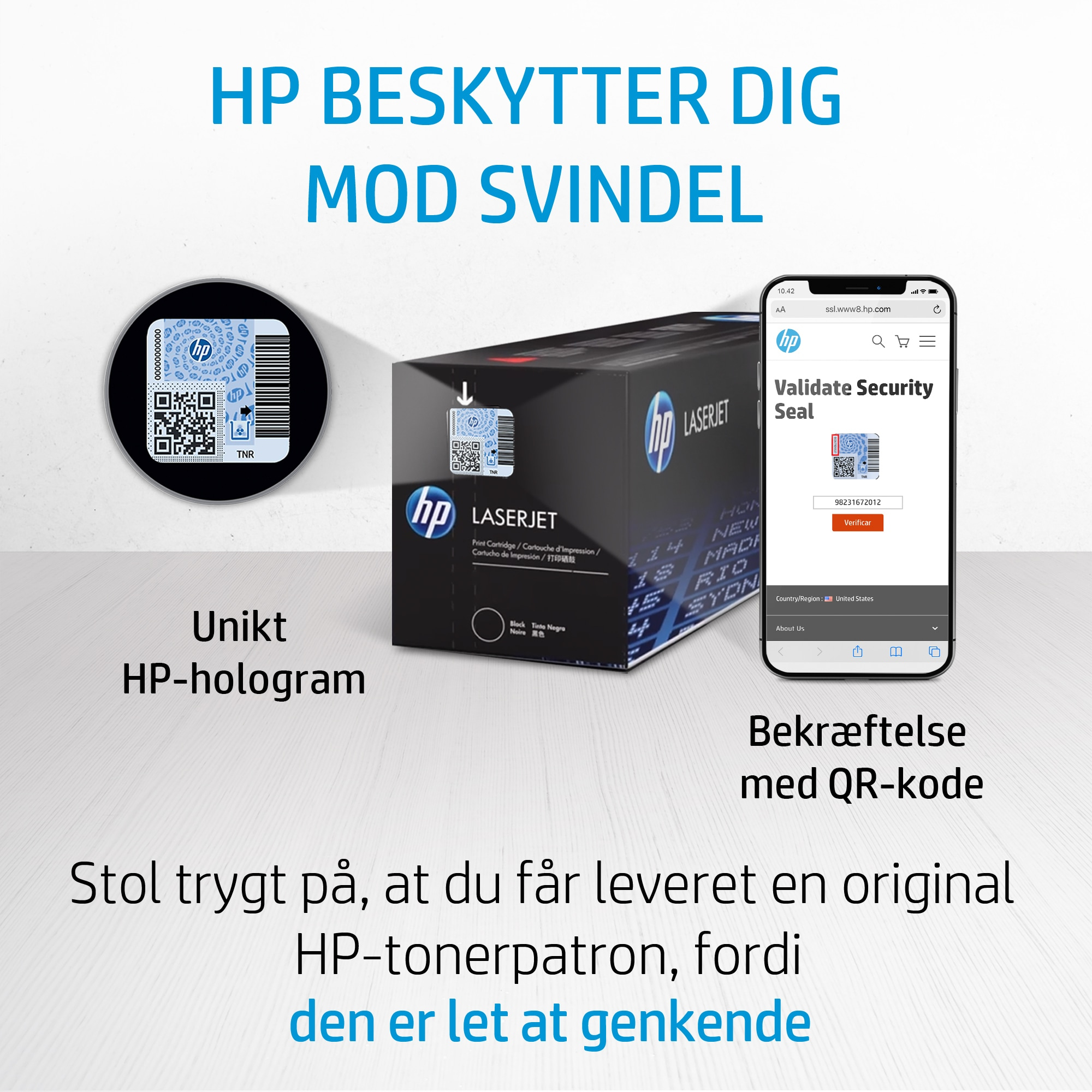 HP 125A Cyan Original LaserJet Toner Cartridge tonerpatron 1 stk Blå - Billede 3