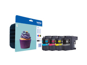 Brother LC-123VALBPDR blækpatron 4 stk Original Sort, Blå, Magenta, Gul