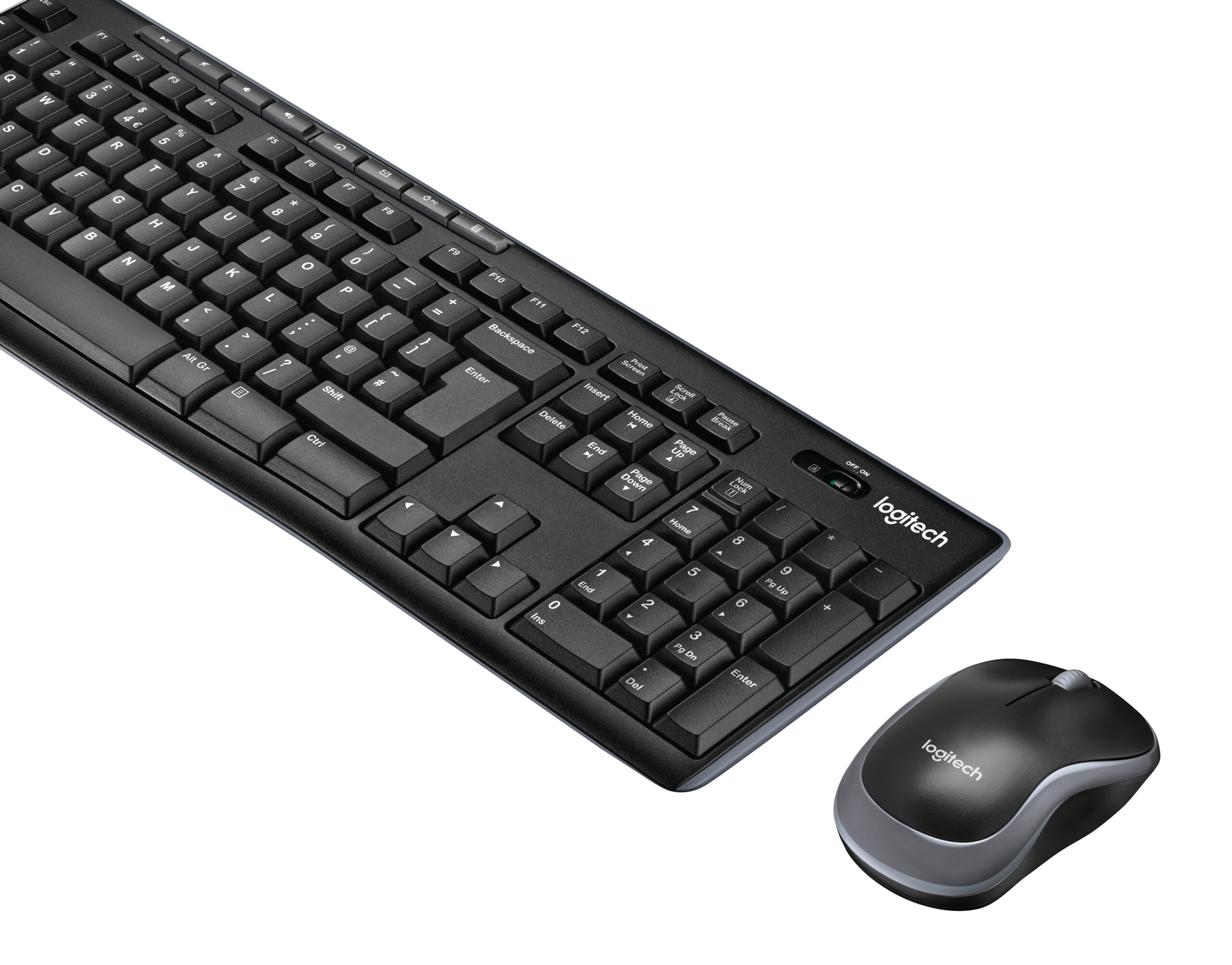 Logitech Wireless Combo MK270 tastatur Mus inkluderet RF trådløst QWERTY Nordisk Sort - Billede 5
