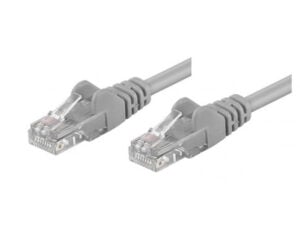 Techly 50m RJ45 Cat 5e netværkskabel Grå Cat5e U/UTP (UTP)