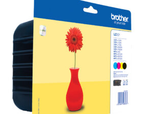 Brother LC-121VALBPDR blækpatron 4 stk Original Sort, Blå, Magenta, Gul