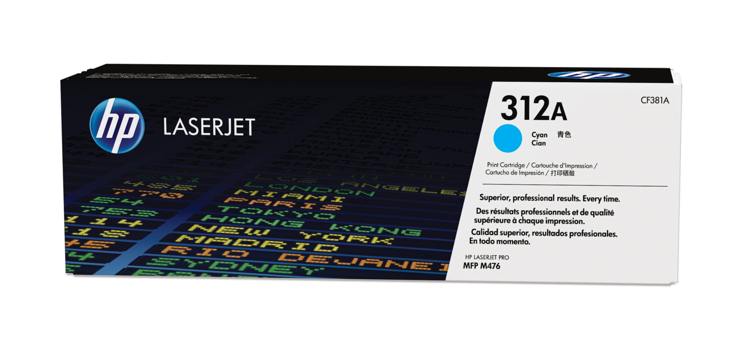 HP 312A Cyan LaserJet Toner Cartridge tonerpatron 1 stk Original Blå