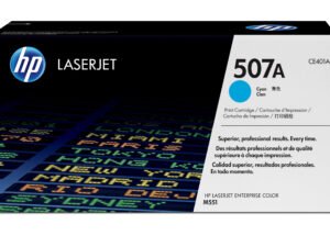 HP 507A Cyan Original LaserJet Toner Cartridge tonerpatron 1 stk Blå