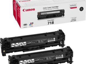 Canon CRG-718 Bk VP tonerpatron 2 stk Original Sort