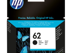 HP 62 Black Original Ink Cartridge blækpatron 1 stk Standard udbytte