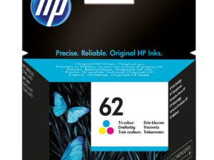 HP 62 Tri-color Original Ink Cartridge blækpatron 1 stk Standard udbytte Blå, Magenta, Gul