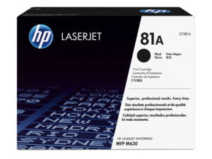 HP 81A Black Original LaserJet Toner Cartridge tonerpatron 1 stk