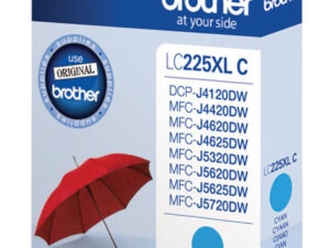 Brother LC-225XLC blækpatron 1 stk Original Højt (XL) udbytte Blå