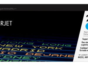 HP 201A Cyan Original LaserJet Toner Cartridge tonerpatron 1 stk Blå