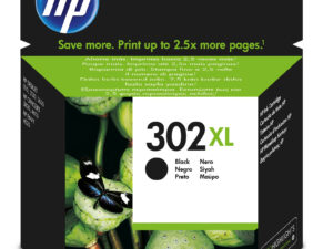 HP 302XL High Yield Black Original Ink Cartridge blækpatron 1 stk Højt (XL) udbytte