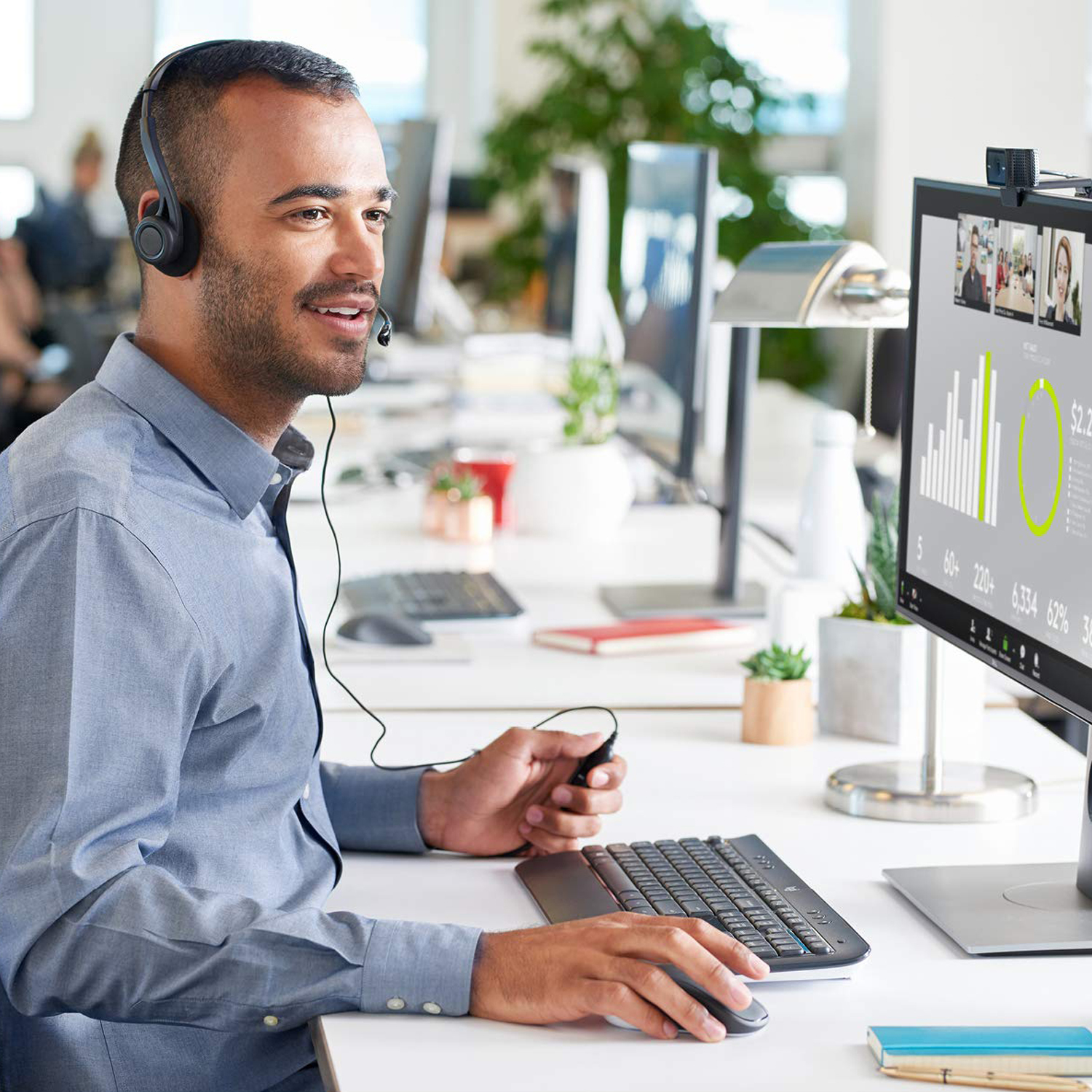 Logitech Hd Pro C920 webcam 3 MP 1920 x 1080 pixel USB 2.0 Sort - Billede 3