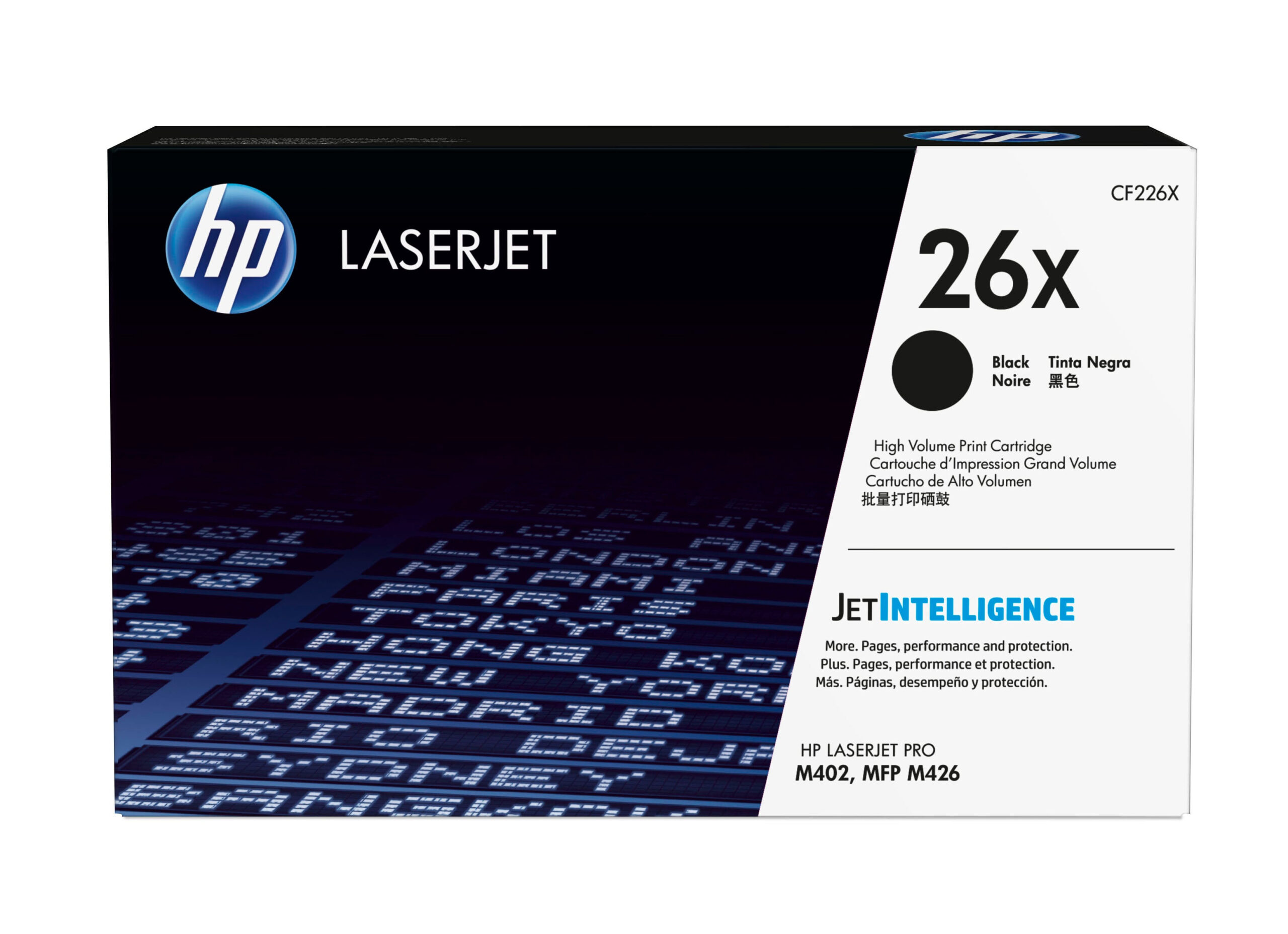 HP 26X High Yield Black Original LaserJet Toner Cartridge tonerpatron 1 stk