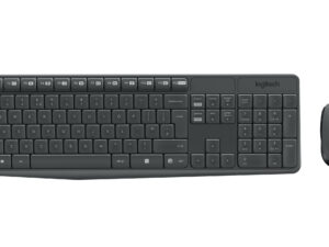 Logitech MK235 tastatur Mus inkluderet USB QWERTY Nordisk Grå