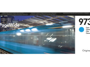 HP 973X High Yield Cyan Original PageWide Cartridge blækpatron 1 stk Højt (XL) udbytte Blå