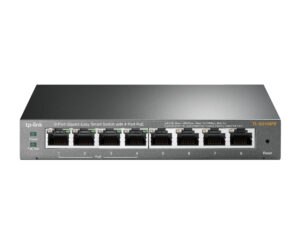 TP-Link TL-SG108PE Administreret L2 Gigabit Ethernet (10/100/1000) Strøm over Ethernet (PoE) Sort