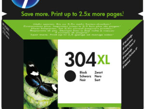 HP 304XL Black Original Ink Cartridge blækpatron 1 stk Højt (XL) udbytte