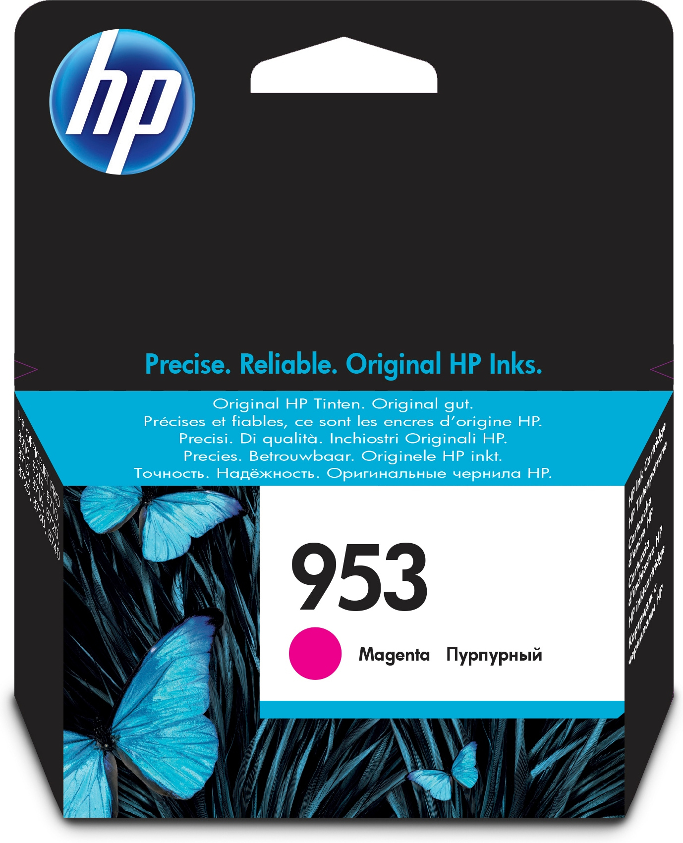 HP 953 Magenta Original Ink Cartridge blækpatron 1 stk Standard udbytte