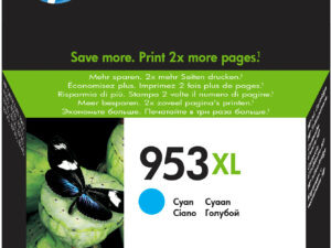 HP 953XL High Yield Cyan Original Ink Cartridge blækpatron 1 stk Højt (XL) udbytte Blå