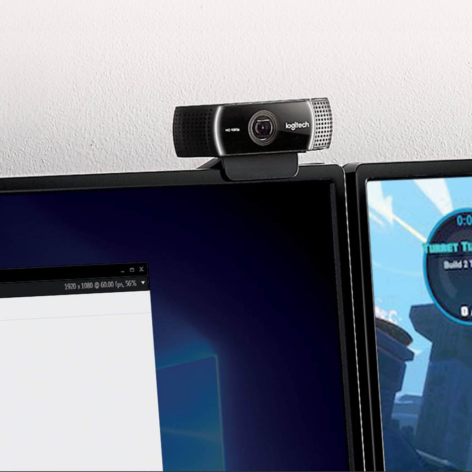 Logitech C922 Pro Stream webcam 1920 x 1080 pixel USB Sort - Billede 5