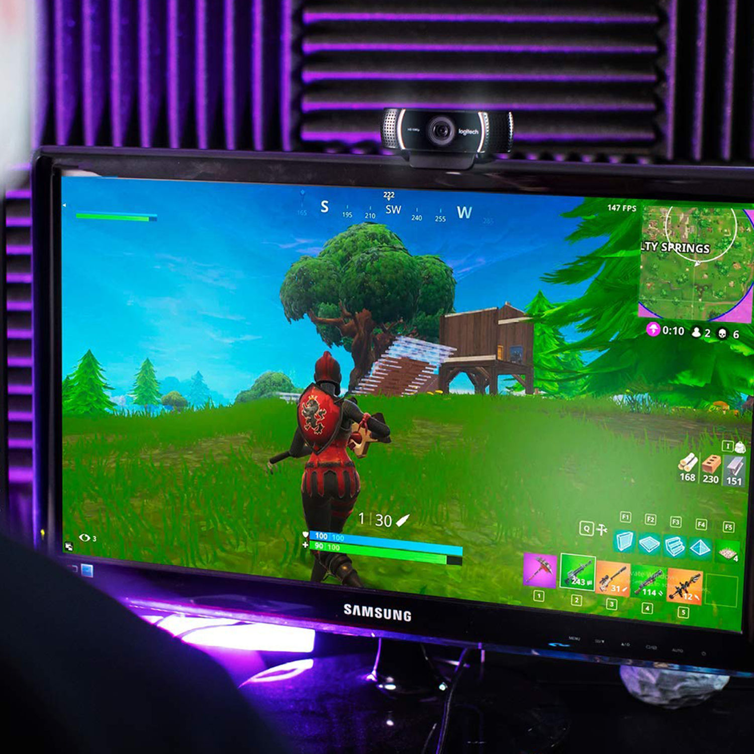 Logitech C922 Pro Stream webcam 1920 x 1080 pixel USB Sort - Billede 3