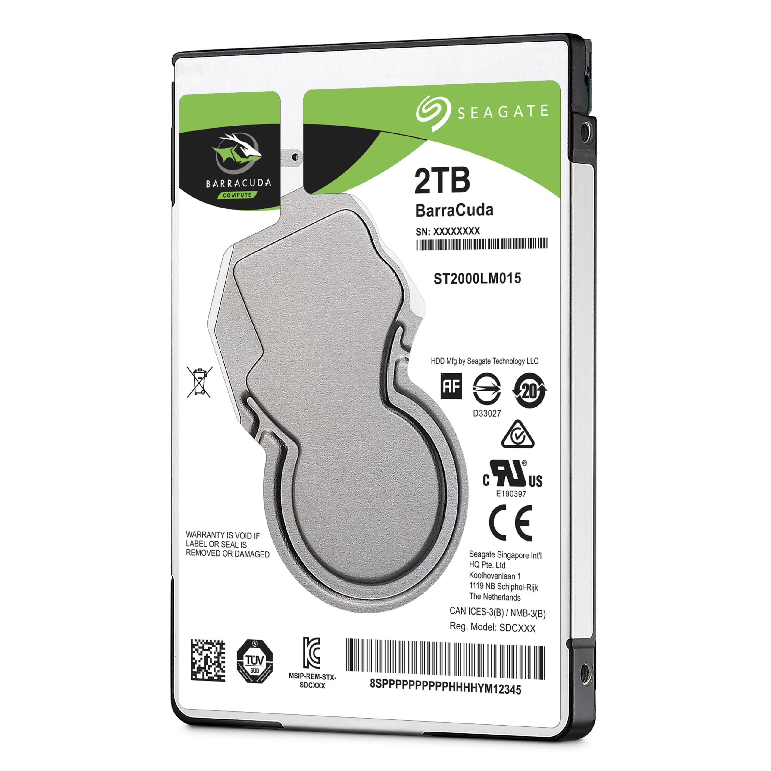 Seagate Barracuda 2.5" 2.5" 2000 GB Serial ATA III - Billede 3