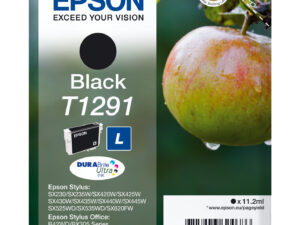 Epson Apple T1291 blækpatron 1 stk Original Sort