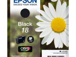 Epson Daisy C13T18014012 blækpatron 1 stk Original Standard udbytte Sort