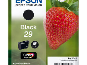 Epson Strawberry C13T29814012 blækpatron 1 stk Original Standard udbytte Sort