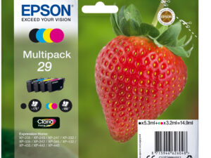 Epson Strawberry C13T29864012 blækpatron 1 stk Original Standard udbytte Sort, Blå, Magenta, Gul