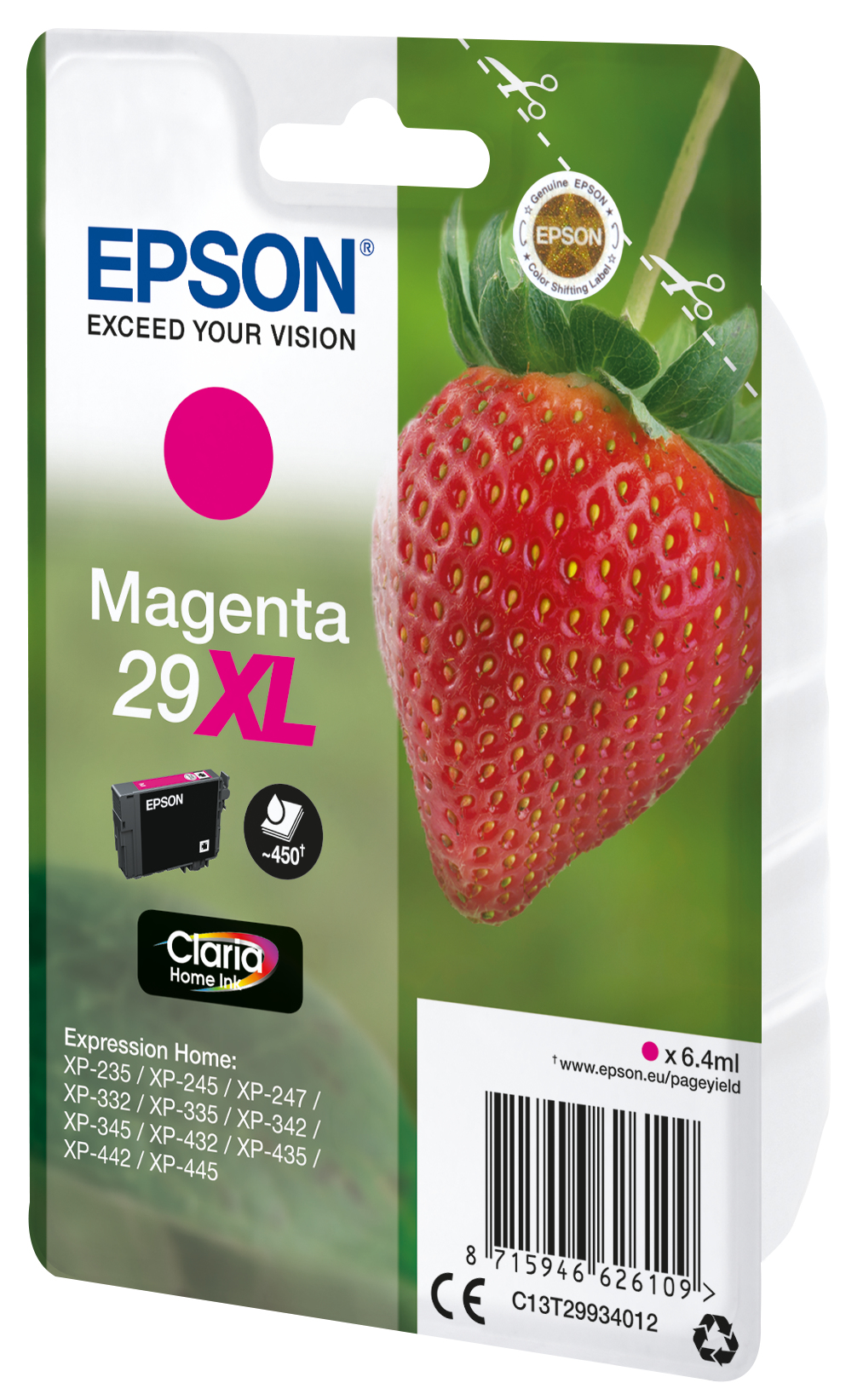Epson Strawberry C13T29934012 blækpatron 1 stk Original Højt (XL) udbytte Magenta - Billede 2