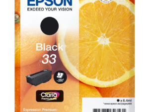 Epson Oranges C13T33314012 blækpatron 1 stk Original Standard udbytte Sort