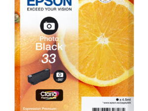 Epson Oranges C13T33414012 blækpatron 1 stk Original Standard udbytte Foto sort