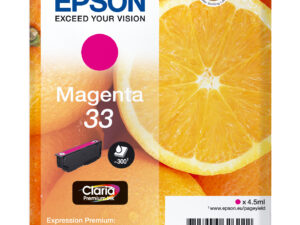 Epson Oranges C13T33434012 blækpatron 1 stk Original Standard udbytte Magenta