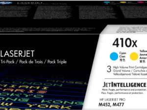 HP 410X 3-pack High Yield Cyan/Magenta/Yellow Original LaserJet Toner Cartridges tonerpatron Blå, Magenta, Gul