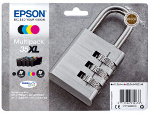 Epson Padlock C13T35964010 blækpatron 1 stk Original Højt (XL) udbytte Sort, Blå, Magenta, Gul