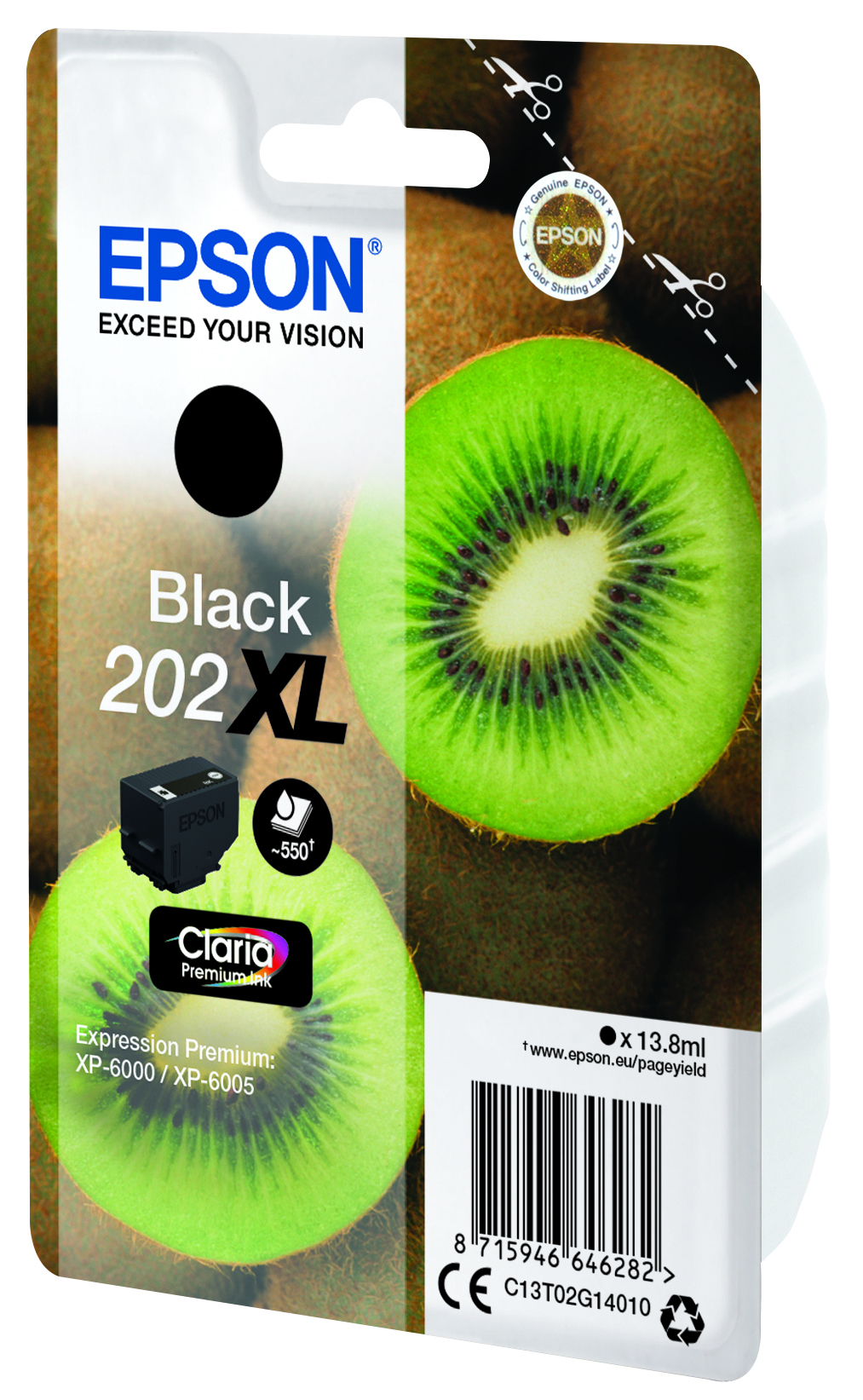 Epson Kiwi 202XL blækpatron 1 stk Original Højt (XL) udbytte Sort - Billede 3