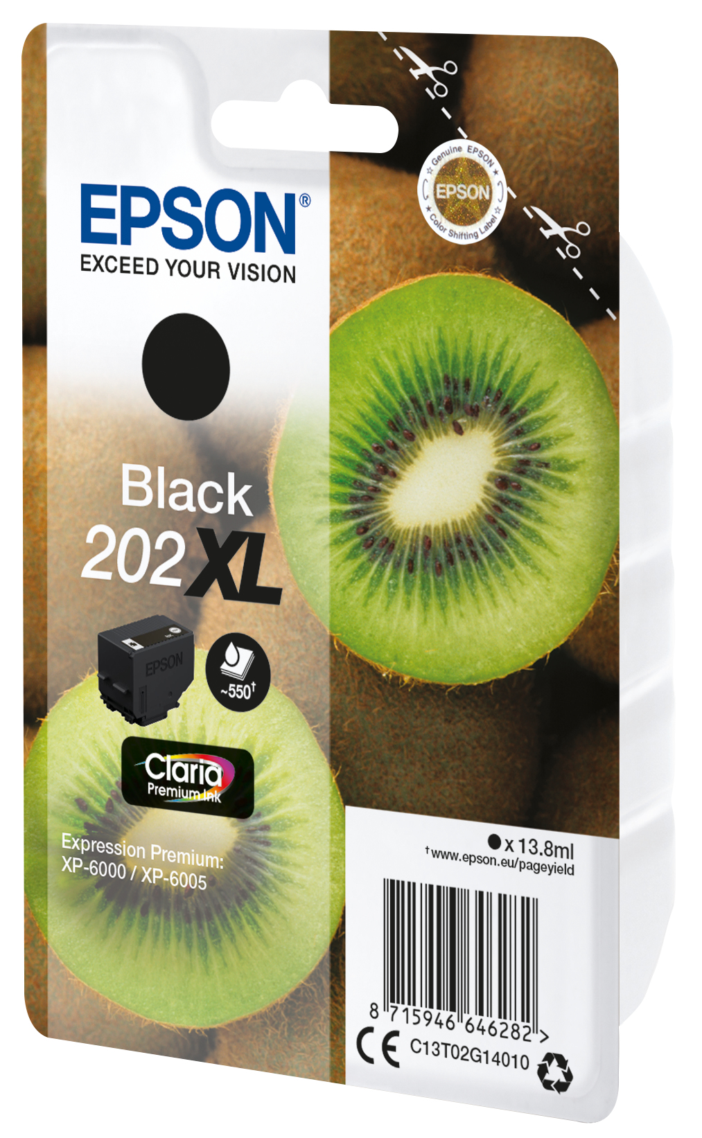 Epson Kiwi 202XL blækpatron 1 stk Original Højt (XL) udbytte Sort - Billede 2