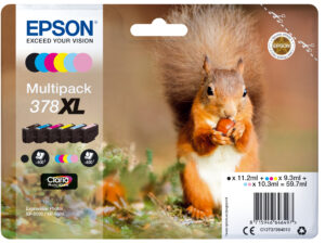 Epson Squirrel 378XL blækpatron 1 stk Original Højt (XL) udbytte Sort, Blå, Lys cyan, Magenta, Lys magenta, Gul